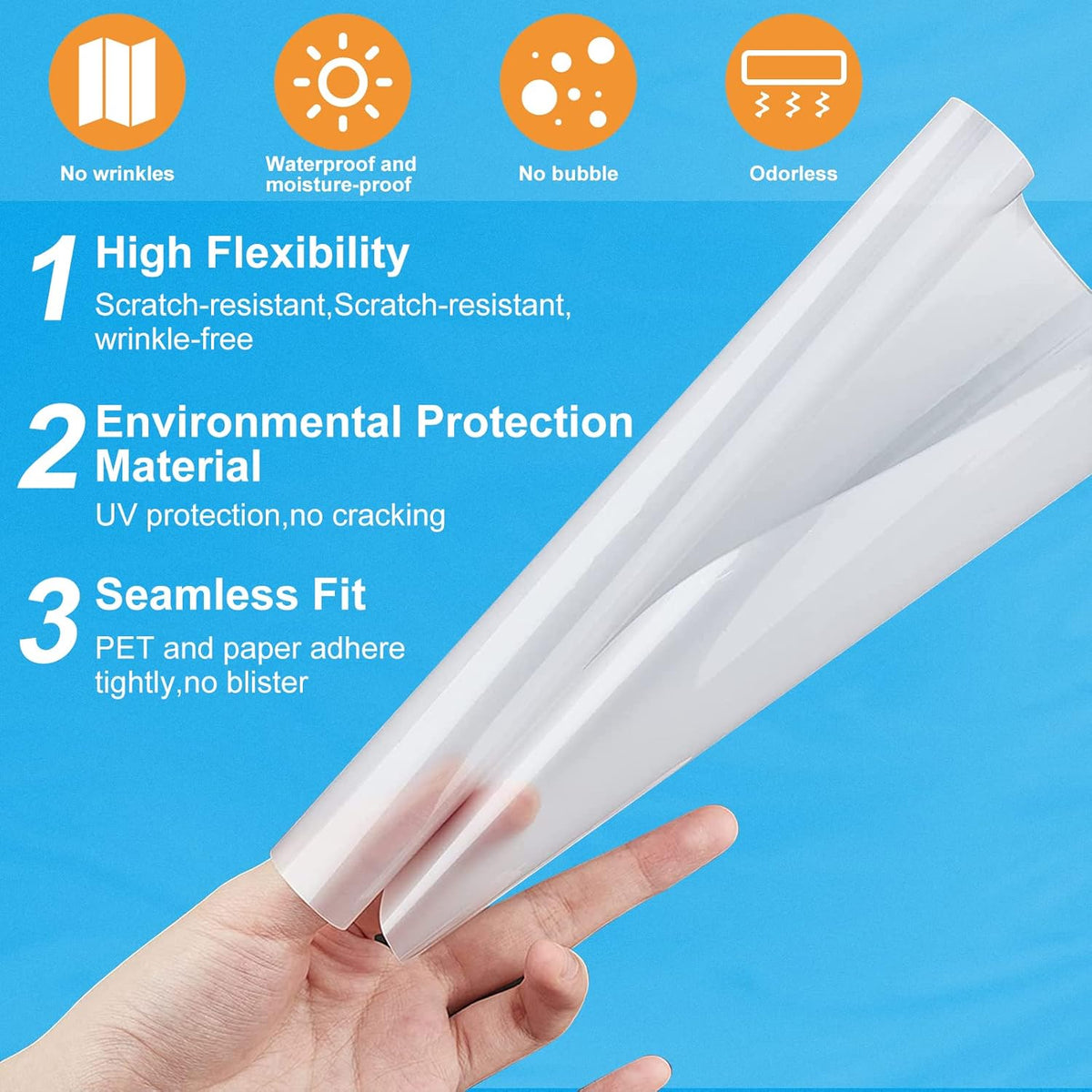 RyhamPaper Thermal Laminating Pouches, Laminating Sheets 8.9 x 11.4-Inches/Letter Size/5 mil, 300 Pack Laminator Sheets for Sealed Document, Cards, Clear Laminated Finish, Round Corner, Waterproof
