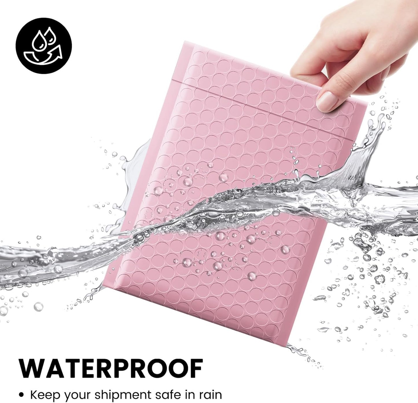Fuxury 500 Pack Light Pink Bubble Mailers 8.5x12" Medium Opaque Bubble Envelopes Strong Adhesion Bubble Mailer Thick Padded Envelopes Mailers for Small Business Mailing Books Clothes Makeup Supplies