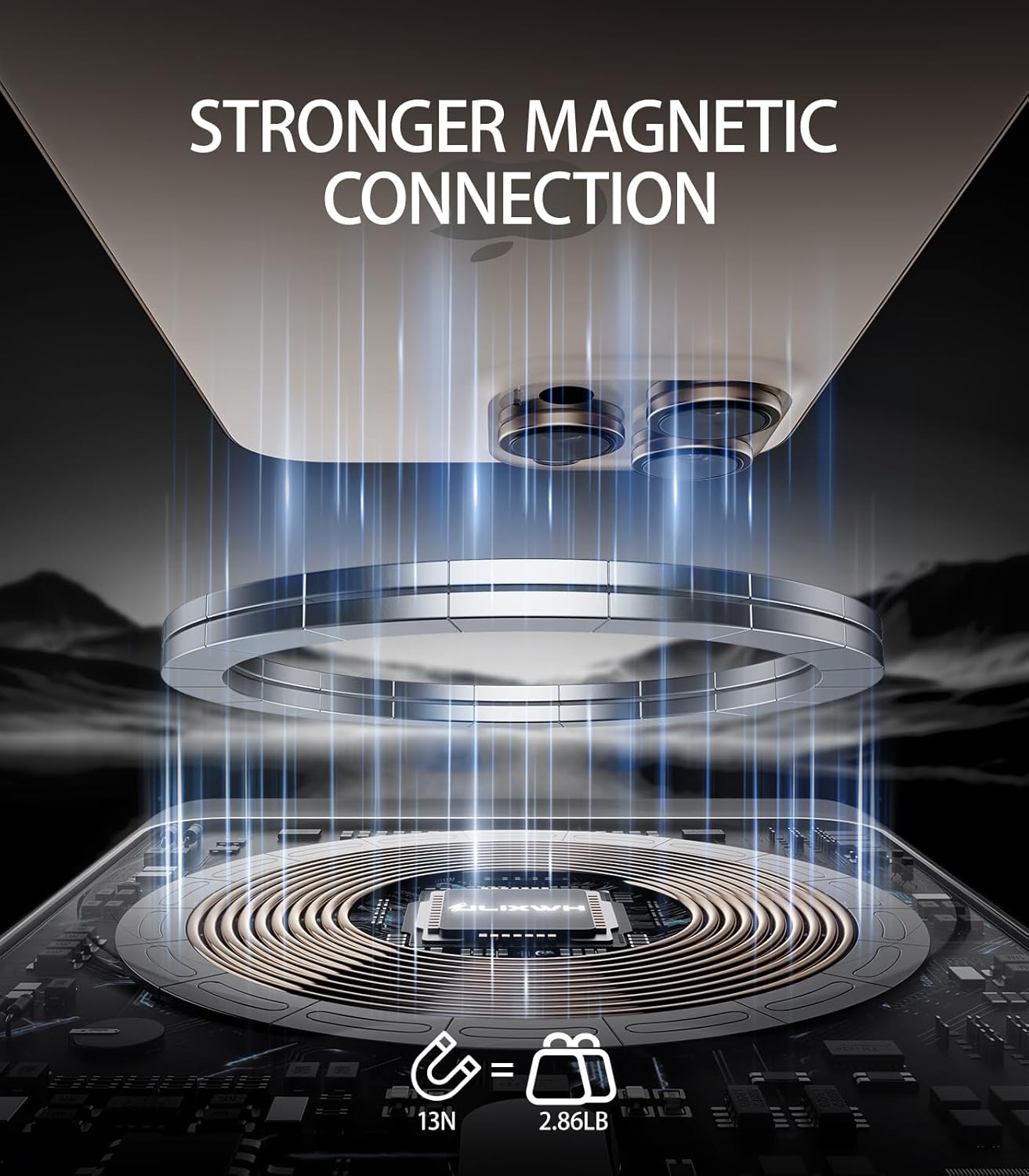 [0.3" Ultra Slim] [Alloy-Made] ULiXWH for Magsafe Portable Charger for iPhone, 2025 Upgrade 5000mAh Fast Charging Magnetic Power Bank, Wireless Battery Pack for iPhone 17 Air 16 15 Pro Max 14 13, Grey