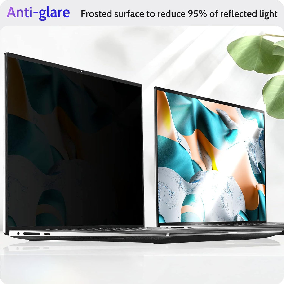 16"&16.1" Laptop Privacy Screen Compatible with Lenovo Hp Dell Acer Asus Thinkpad Envy Xps Computer 16:9 Aspect, Removable Anti Glare Blue Light Filter Protector, Peslv 16 Inch Monitor Security Shield