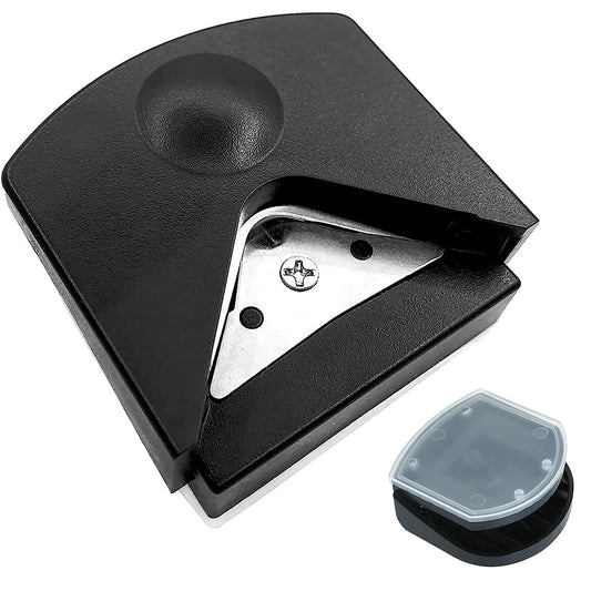 YUENTOEN Paper Corner Rounder, 4mm Corner Cutter Punch Tool for Paper Crafts, Photo, Cardstock, DIY Projects, Laminate, Card Making and Scrapbooking(Black)