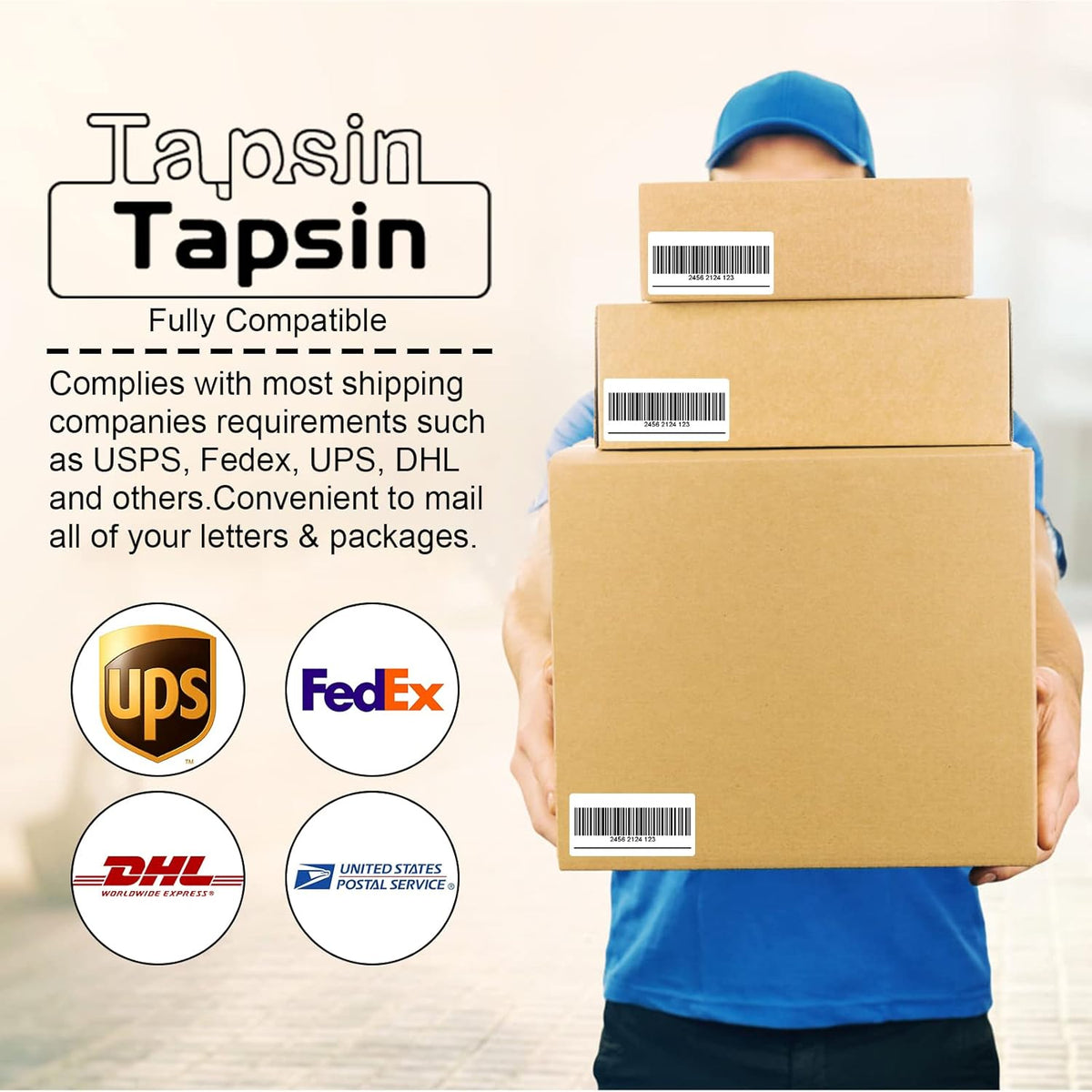 1" X 2-5/8" 30 Up Mailing Labels for Laser/Inkjet Printer,Address Labels,Thermal Labels for Printer,Shipping Mailing Labels (100 Sheets - 3000 Labels)
