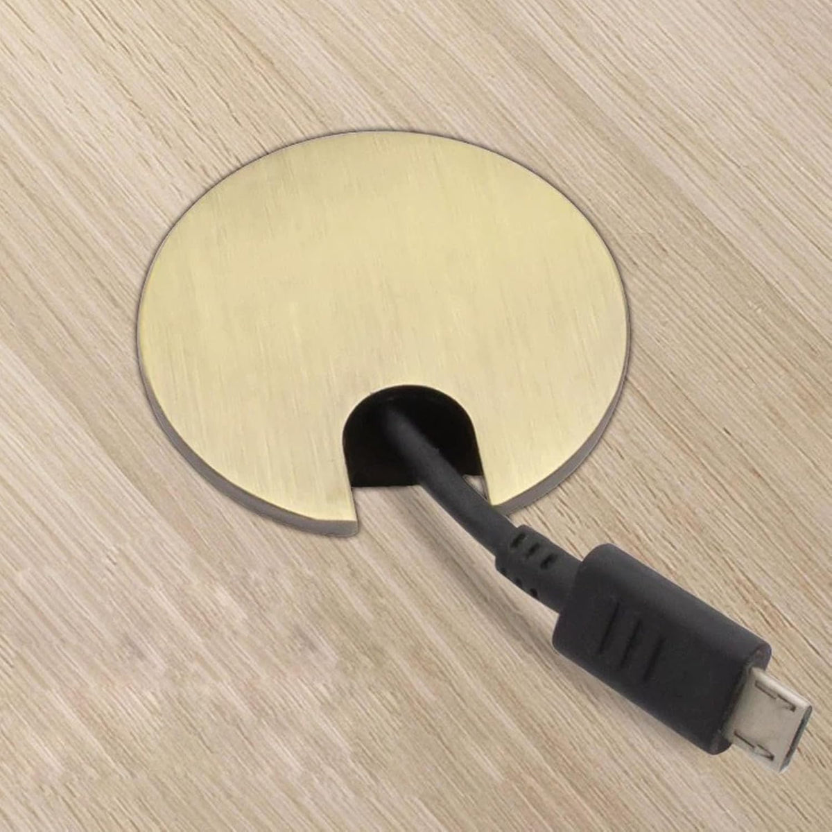 TuTuYa 4PCS Desk Grommet, Bronze Desk Grommet 1-3/8 Inch(35mm) Desk Cable Grommet Desk Cable Hole Covers with Hole Saw, Ideal Solution for Office and Home Table Cable (Bronze,1-3/8 Inch)