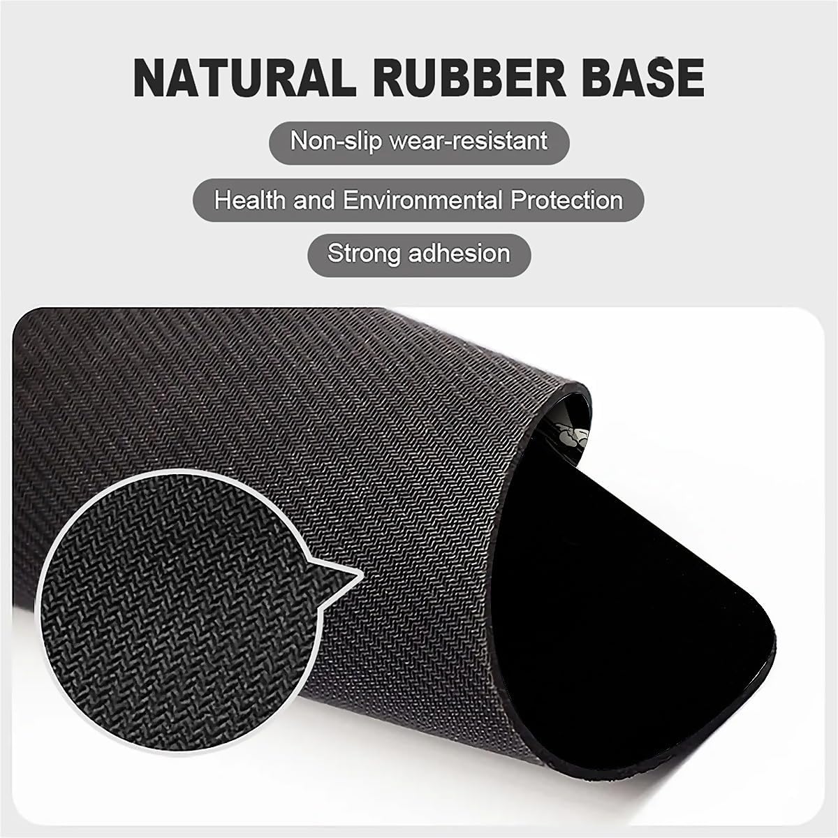 Square Mouse Pad Black Japanese Wave, Personalized Premium-Textured Custom Mouse Mat Design, Washable Mousepad Cloth, Non-Slip Rubber Base Computer Mouse Pads for Wireless Mouse