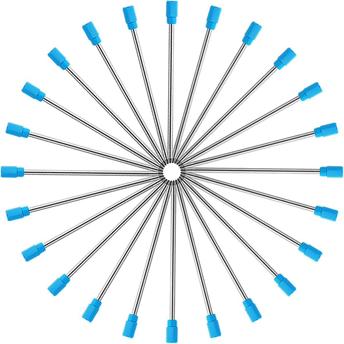 DunBong Ballpoint Metal D1 Refill for Multifunction Pen, Blue Pack of 5 Pieces (Blue)