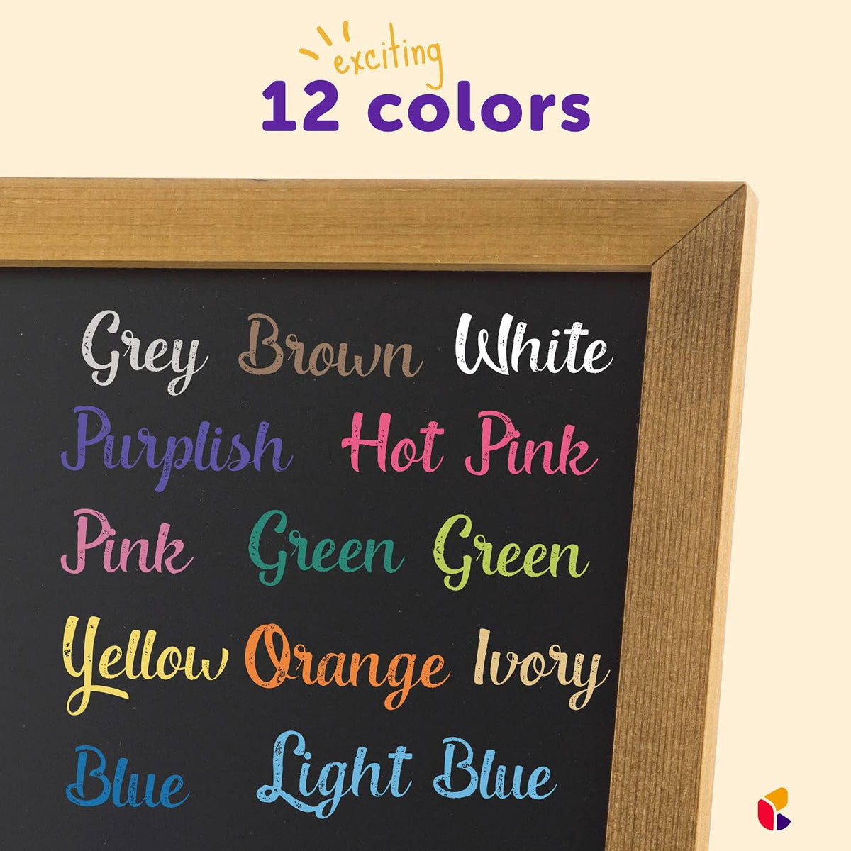 kedudes Chalk for Kids - 24 Pack Colored Chalks for Chalkboard - 12 Pack of Dustless White Chalks and 12 Pack of Assorted Colors - Chalk for Kids and Toddlers - 2 Boxes, White and Multicolor