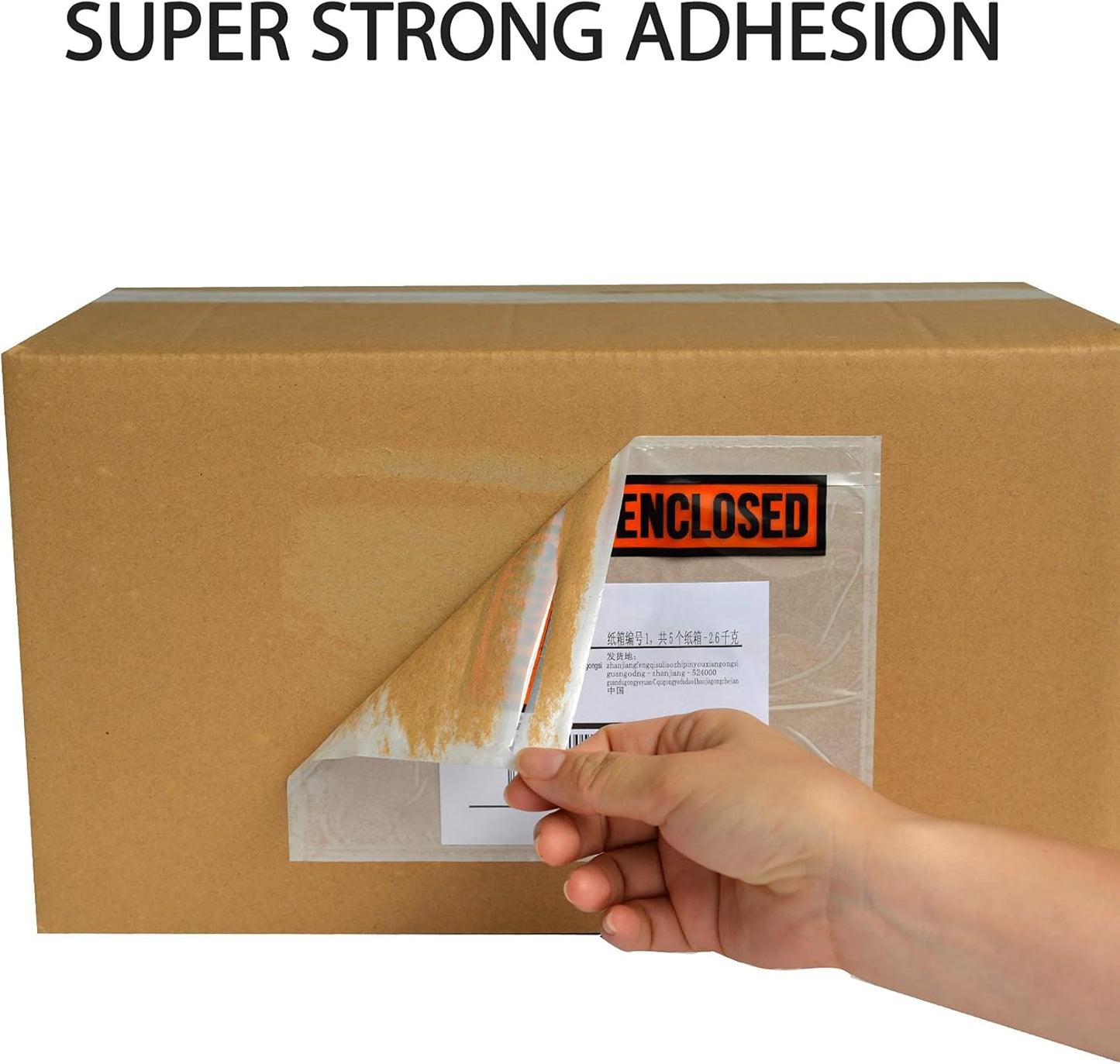 1000 PCS 7.5"x 5.5" Clear Self-Adhesive Packing List Envelopes - Plastic Shipping/Mailing Pouch Enclosed Bags for Packing Slips Invoice