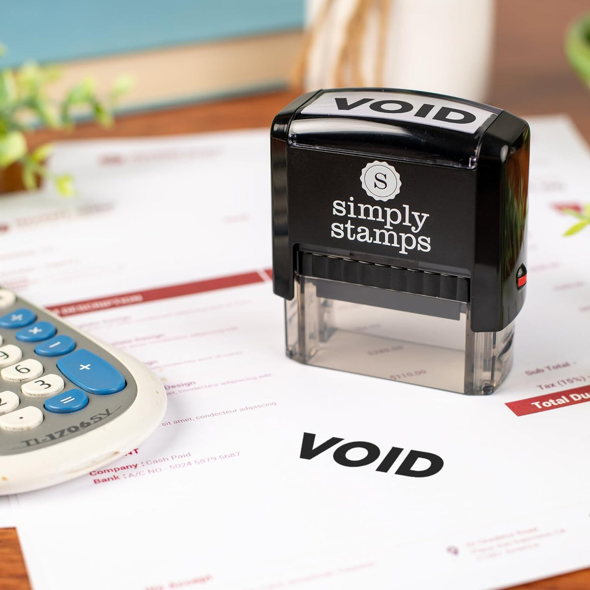 Void Office Stamp | 4 Different Sizes | 20 Designs | Multiple Color Options | Perfect for Quick Validation of Office Documents (Void, Medium)
