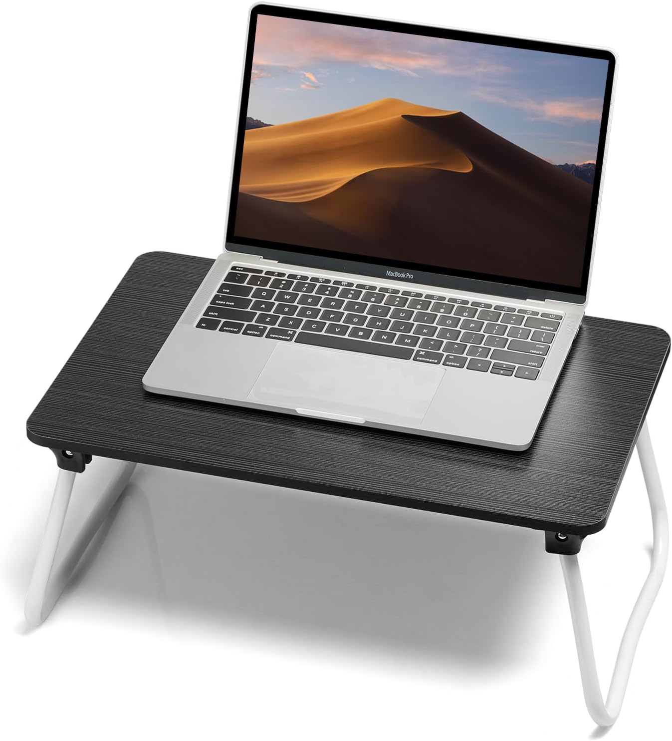 Foldable Lap Desk, Laptop Bed Desk, Portable Bed Table, Laptop Stand for Bed & Couch, Lightweight & Mini - Black