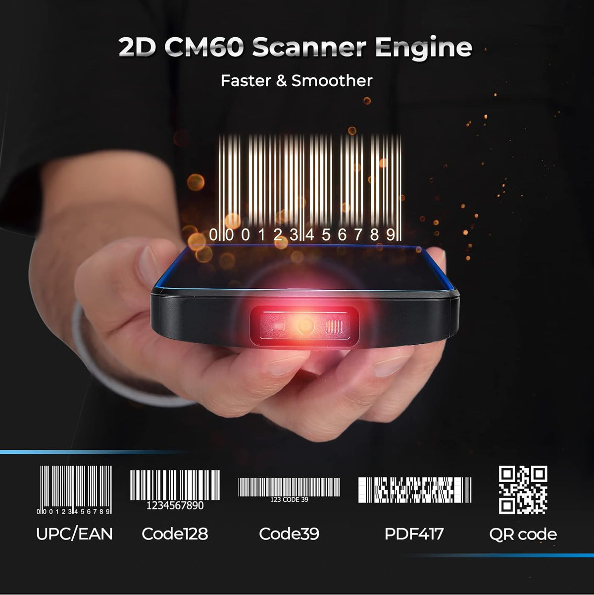 MUNBYN Android Barcode Scanner with Large Screen 5.7-inch PDA Android 10, 2D 1D QR Barcode Scanner, Inventory Handheld Mobile Computer, 4+64G, IP67 Dual-Band Wi-Fi 4G BT Data Collector for Warehouse
