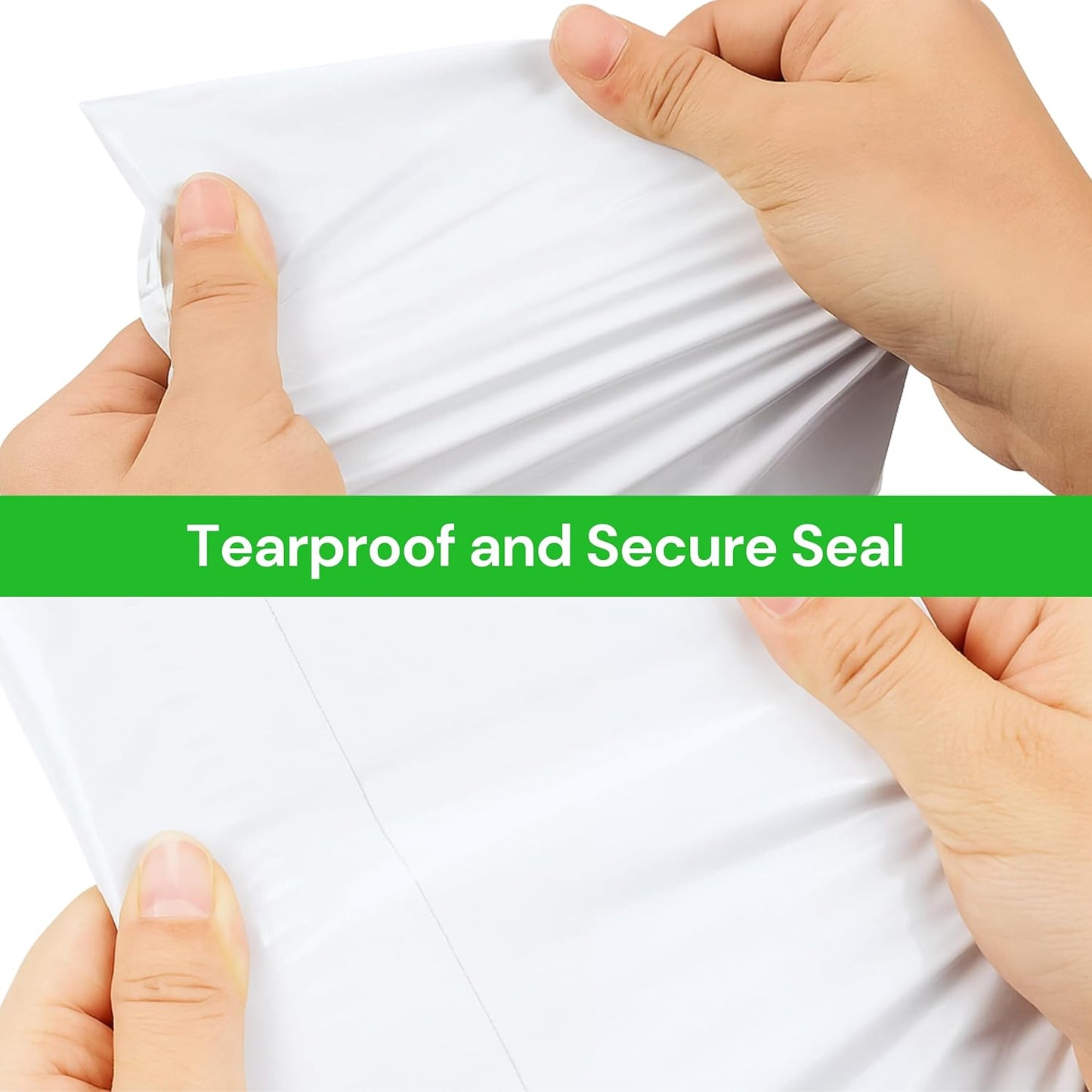 White Poly Mailers 10x13 Inch 100 Pcs, Self Adhesive Shipping Bags, Waterproof Poly Mailers, Glossy Finish, Packaging, Mailing Bags, Poly Bags for Shipping