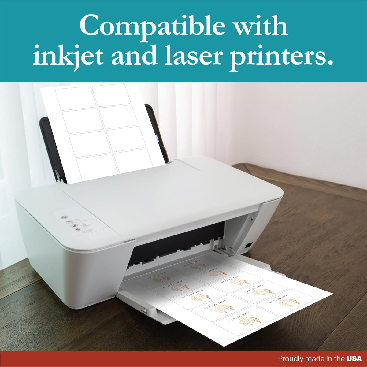 Premium Label Supply White Sticker Product/Shipping Labels – 3" x 2" – Laser/Inkjet Compatible – (10 per Sheet), 100 Sheets – 1,000 Total Adhesive Labels