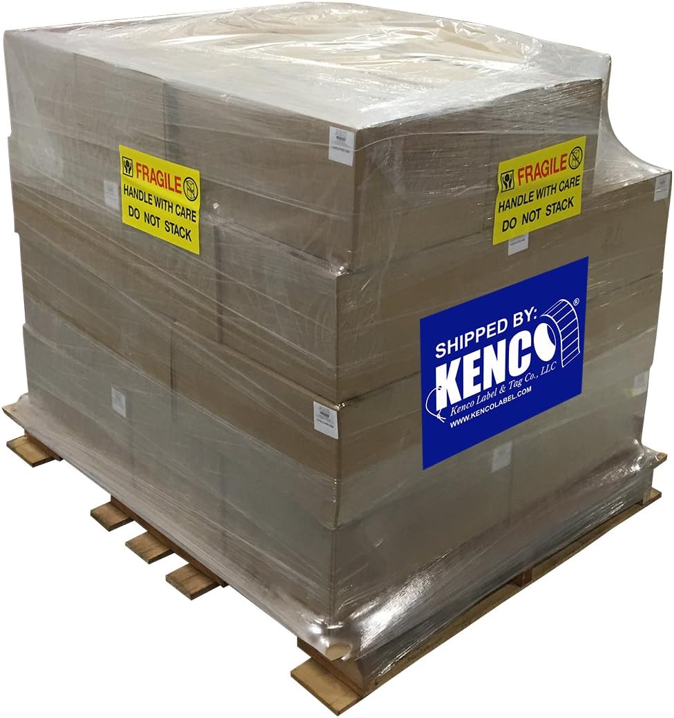 4" X 6" Direct Thermal Perforated Stickers Labels for Shipping Labels, Inventory, and Color Coding - Compatible with Zebra, Rollo, Godex and More (Green, Pallet)