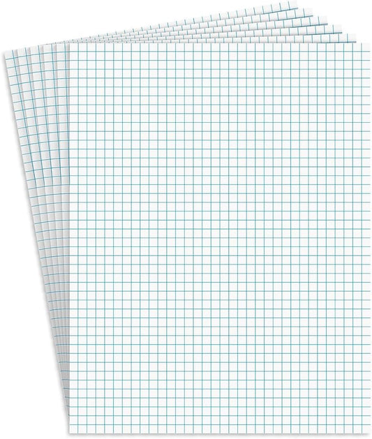Staples 412593 Graph Pads 8.5-Inch x 11-Inch Graph White 50 Sh./Pad 6 Pads/PK