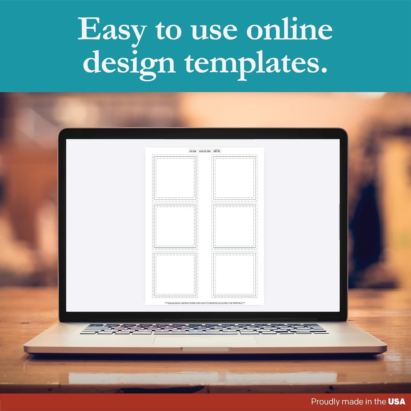 Premium Label Supply White Sticker Square Labels – 3" x 3" – Laser/Inkjet Compatible – (6 per Sheet), 2000 Sheets – 12,000 Total Adhesive Labels