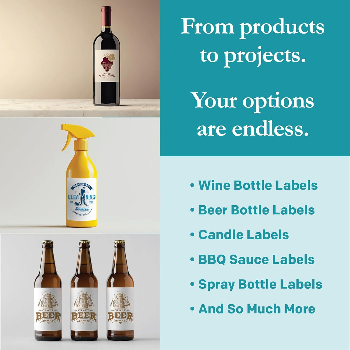 Premium Label Supply White Sticker Labels – 4" x 3" – Laser/Inkjet Compatible – (6 per Sheet), 2000 Sheets – 12,000 Total Adhesive Labels