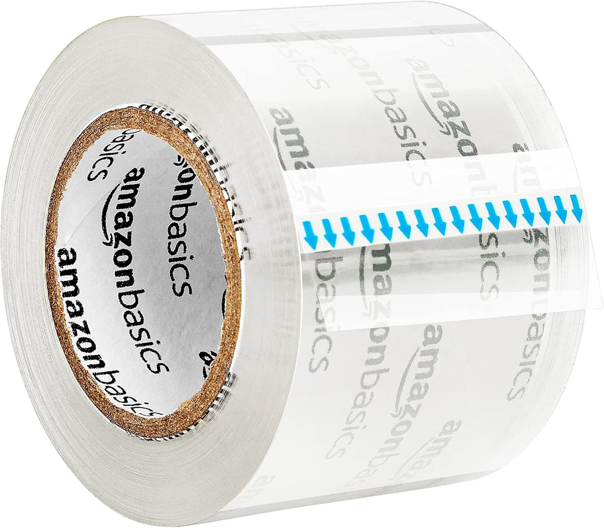 Amazon Basics Heavy Duty Packaging Tape with Dispenser for Shipping, Moving and Storing, 1.88" x 22.2 yds, 6-Pack, 4.33 x 2.64 x 2.36 in