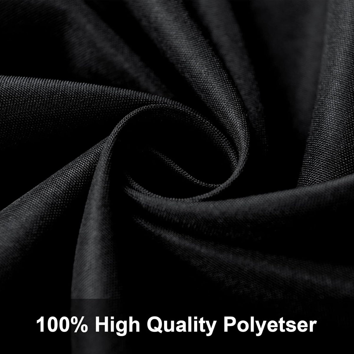 Joccun 8X10FT Black Backdrop Background for Photography,Polyester Backdrop Curtain Background Screen for Photography,Photoshoot,Video Recording,Studio(8X10ft,Black)