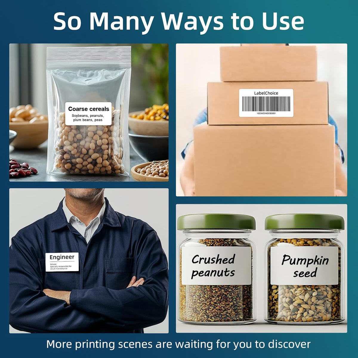 500 Sheets 5000 Pcs 2”x4” 10 Up Shipping Address Labels Compatible with Laser and Inkjet Printers, 2x4 10 Per Page Strong Adhesive Internet Mailing Shipping Labels