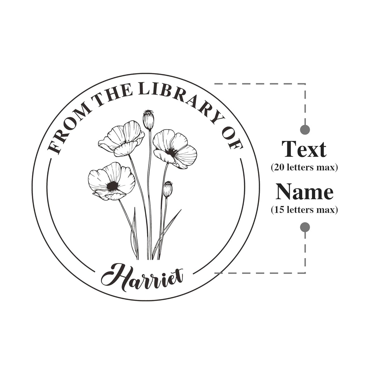 Book Embosser Custom Embosser Stamp with Your Name or Design Personalized Library Embosser Stamp Customized Books Business Cards Paper Documents Notebooks etc. (16)