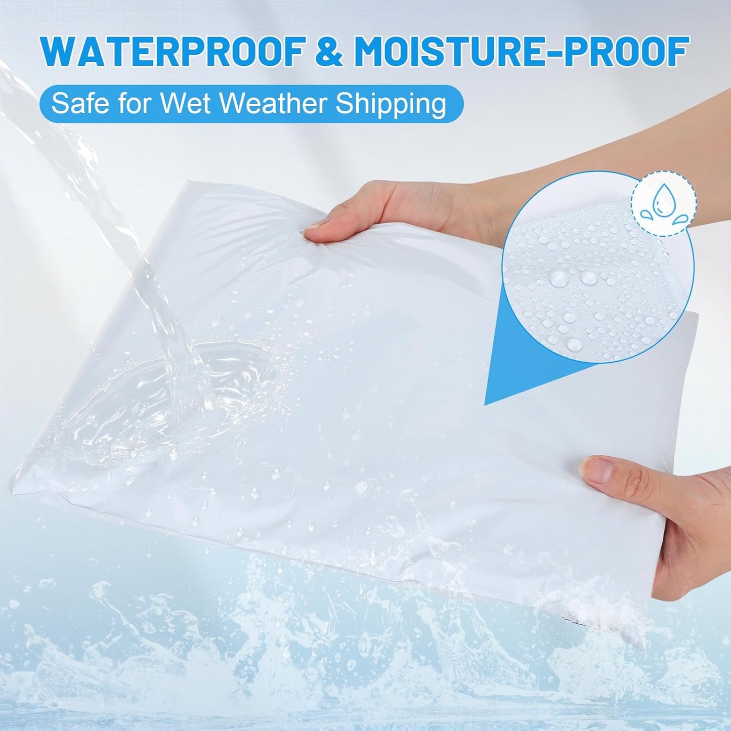 Poly Mailers Shipping Bags 10x13 inch 300 Pack Packaging Clothes Polymailers Envelopes Mailing Mailer Package Polymailer Small Business Supplies Package Clothing Bag Polybag Packing White