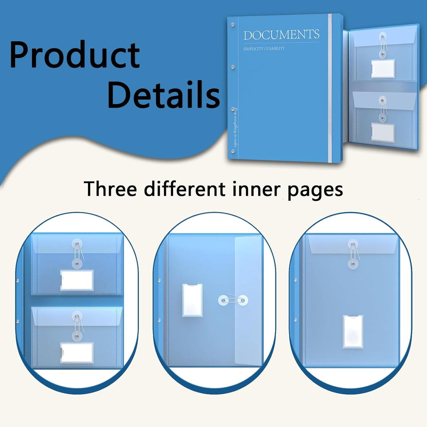 The Family Life Binder: an Expanding Accordion File Organizer with 12 Pockets for Passports, Certificates & Social Security Cards | Acid-Free, Rip-Proof Document Holder for Home, Office, School