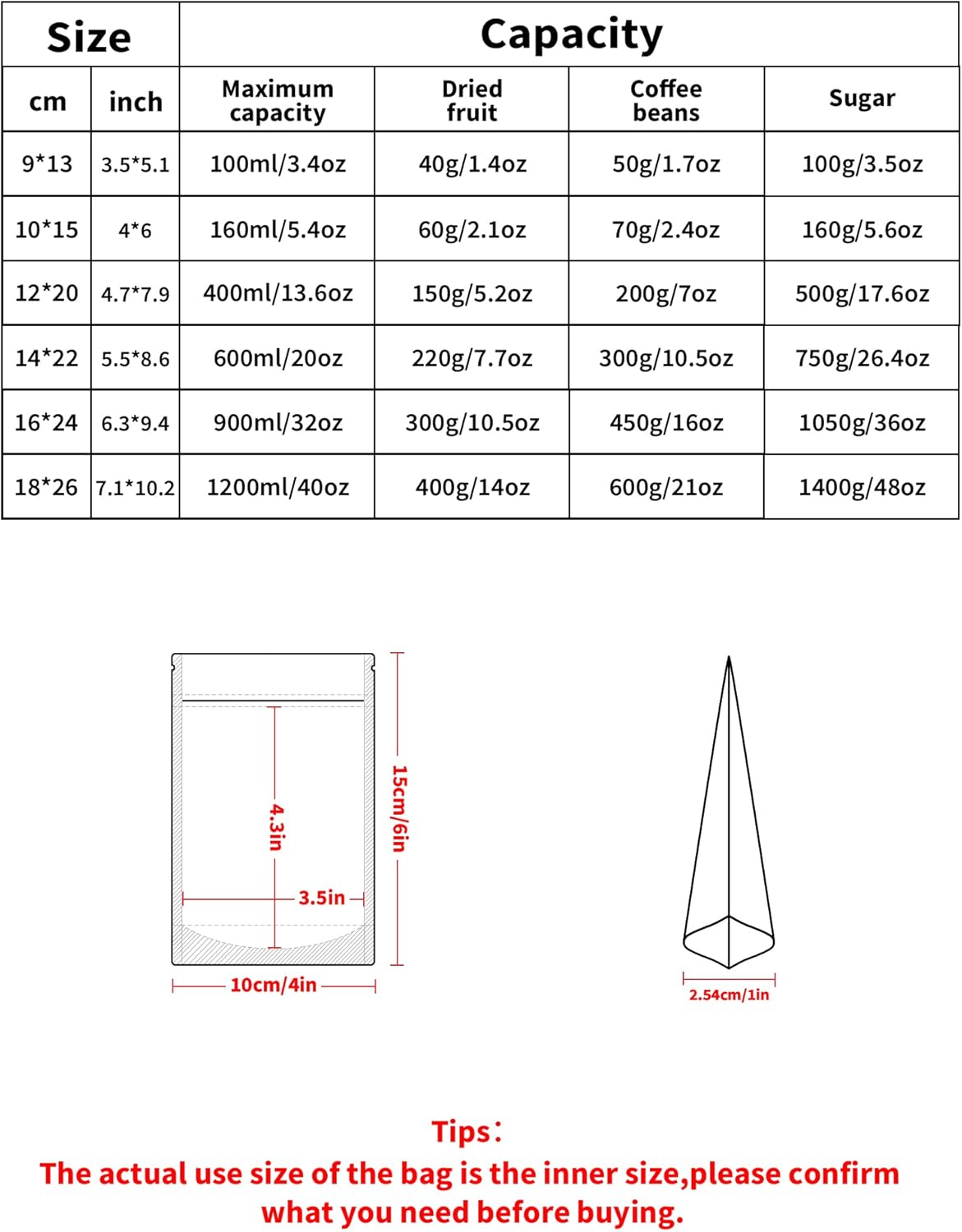 100 Pack Resealable Stand Up Bags,Smell Proof Pouch Sealable Foil Pouch Bags for Packaging (Gold, 4" x 6")
