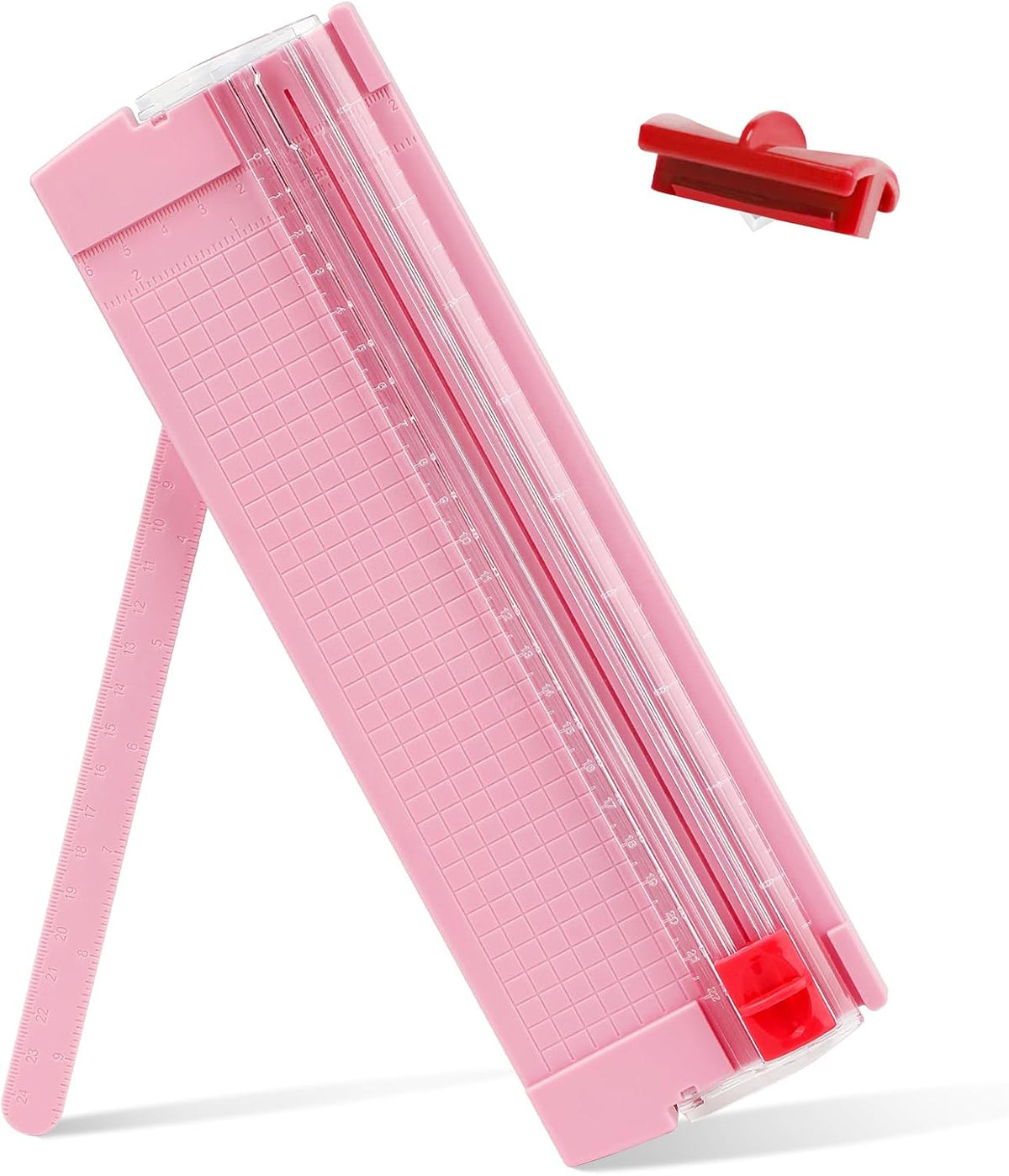 Mini Paper Cutter, Straight Small Paper Trimmer with Side Ruler for Scrapbooking Craft, Paper, Coupon, Label, Cardstock