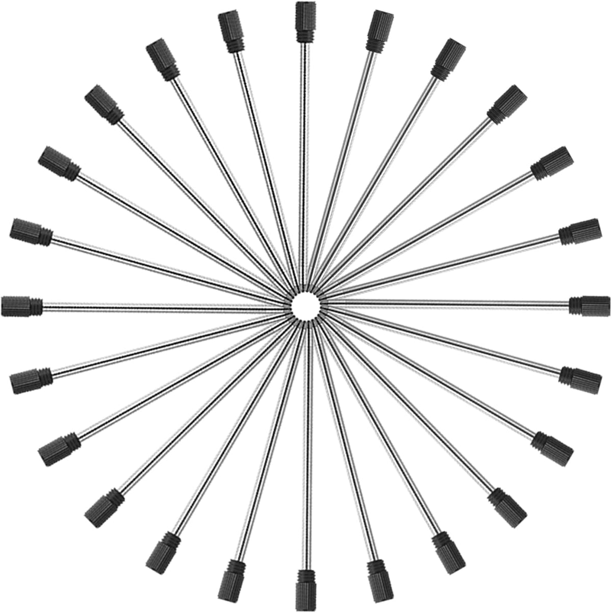 DUNBONG Ballpoint Metal D1 Refill for Multifunction Pen, Black pack of 5 pieces (Black)