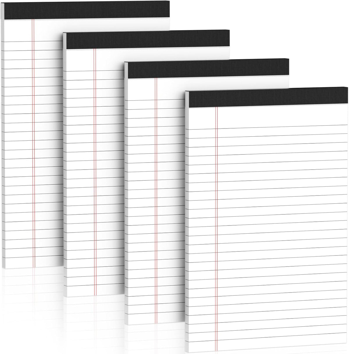 5" x 8" Note Pads 4 Pack of Legal Pads 21lb Notepad College Ruled Legal Pad 30 Sheets Perforated Small Writing Pads Double-Side Printed Pad of Paper for School, College, Office