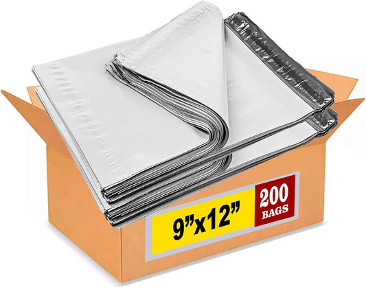 iMBAPrice 200 9x12 White Poly MAILERS ENVELOPES Bags 9 x 12