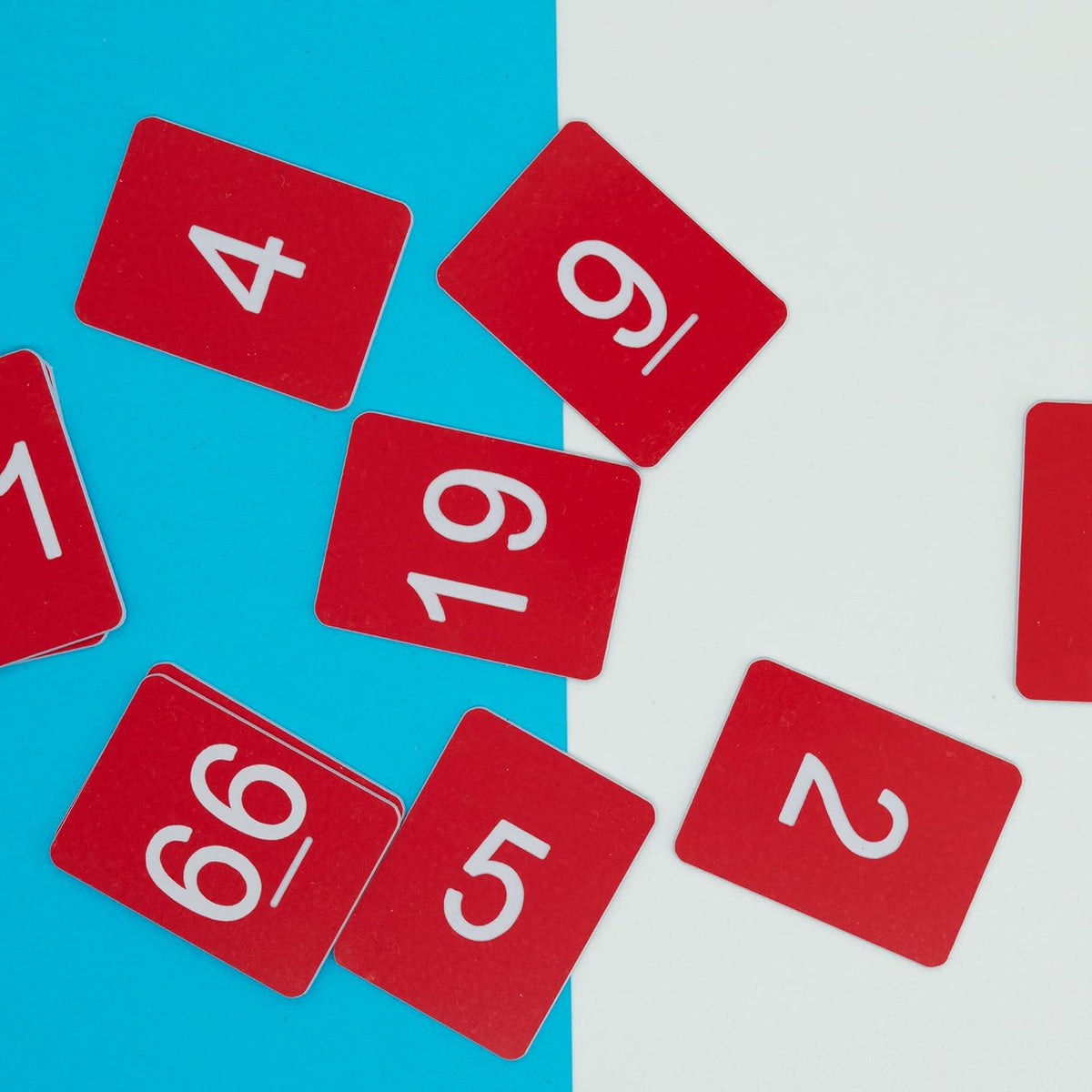 StayMax Rectangle Plastic Numbered Tags Number Disc Number Token (0-25, Red)