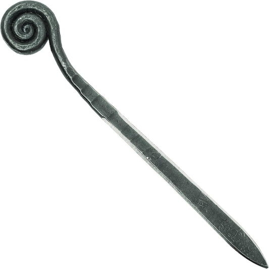 Letter Opener Cast Iron Knife | Luxury, Rustic & Antique Style Desk Accessory for Cutting Open Paper Envelopes & Packages | Made in USA | Fiddlehead