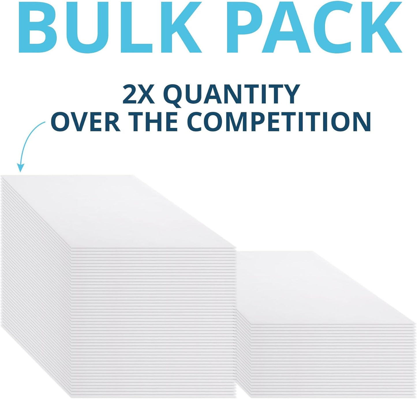 Blue Summit 50 Large Mailing Envelopes 13x18, White 13 x 18 Envelopes, Self Seal Catalog, Security Tinted for Mailing