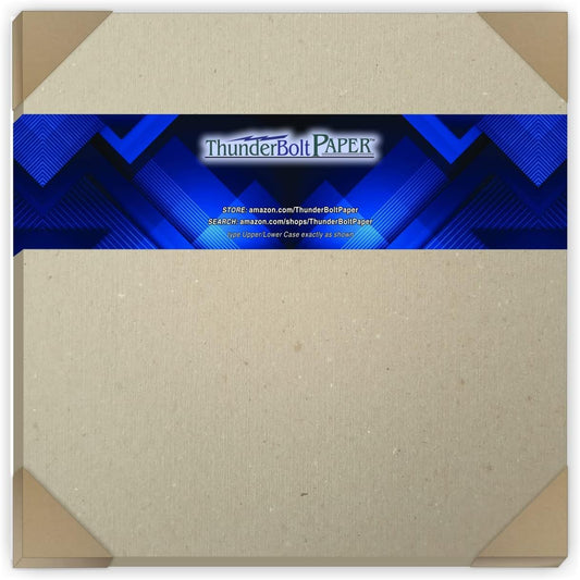 10 Sheets Chipboard 46pt (Point) 12 X 18 Inches Medium Weight Large Size .046 Caliper Thickness Cardboard Craft|Packaging Brown Kraft Paper Board