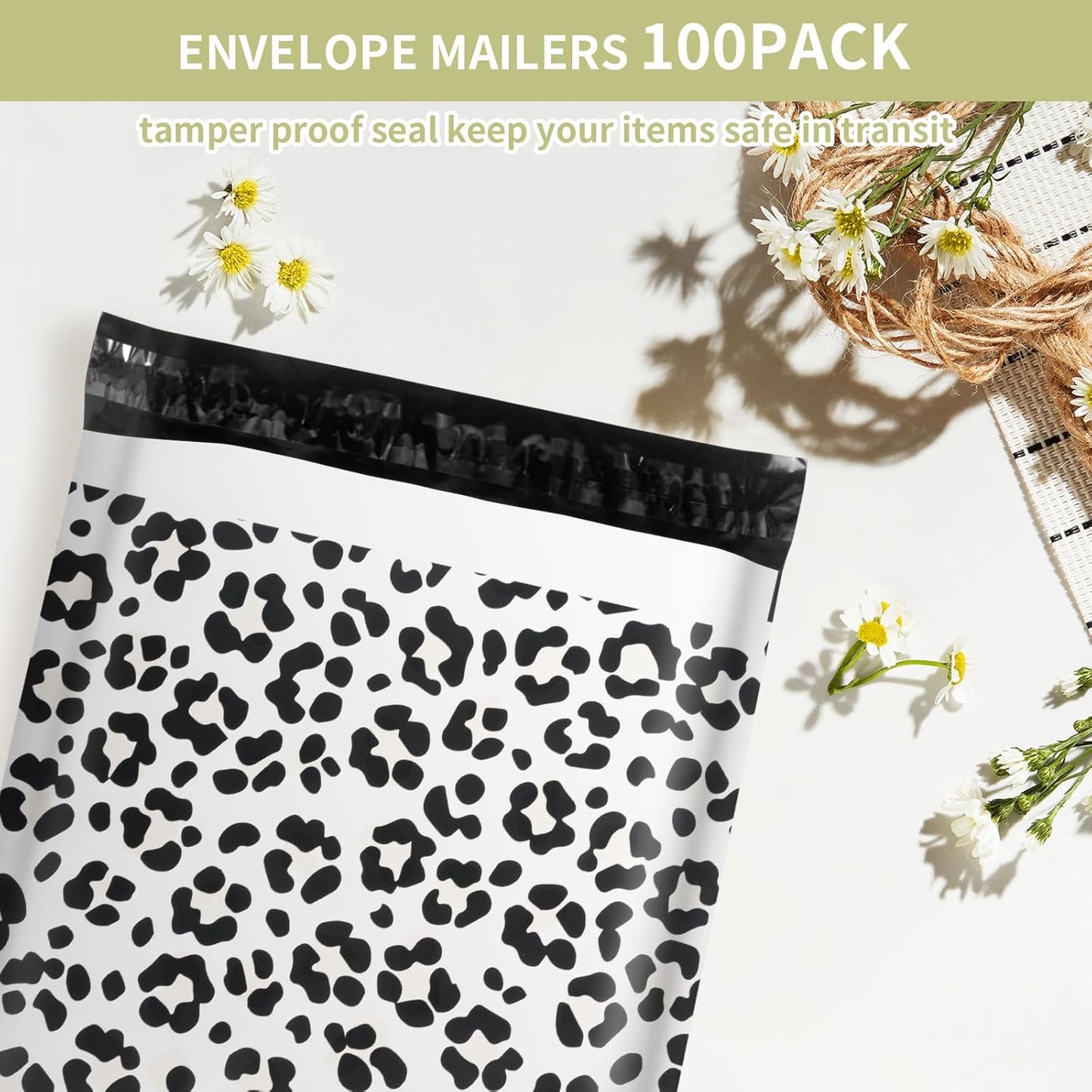 Oududianzi Poly Mailers 10x13, 100PCS Shipping Bags, Self-Sealing Mailers Poly Bags, Mailing Envelopes Bulk, Polymailer Packaging Bags for Online and offline Small Bussiness