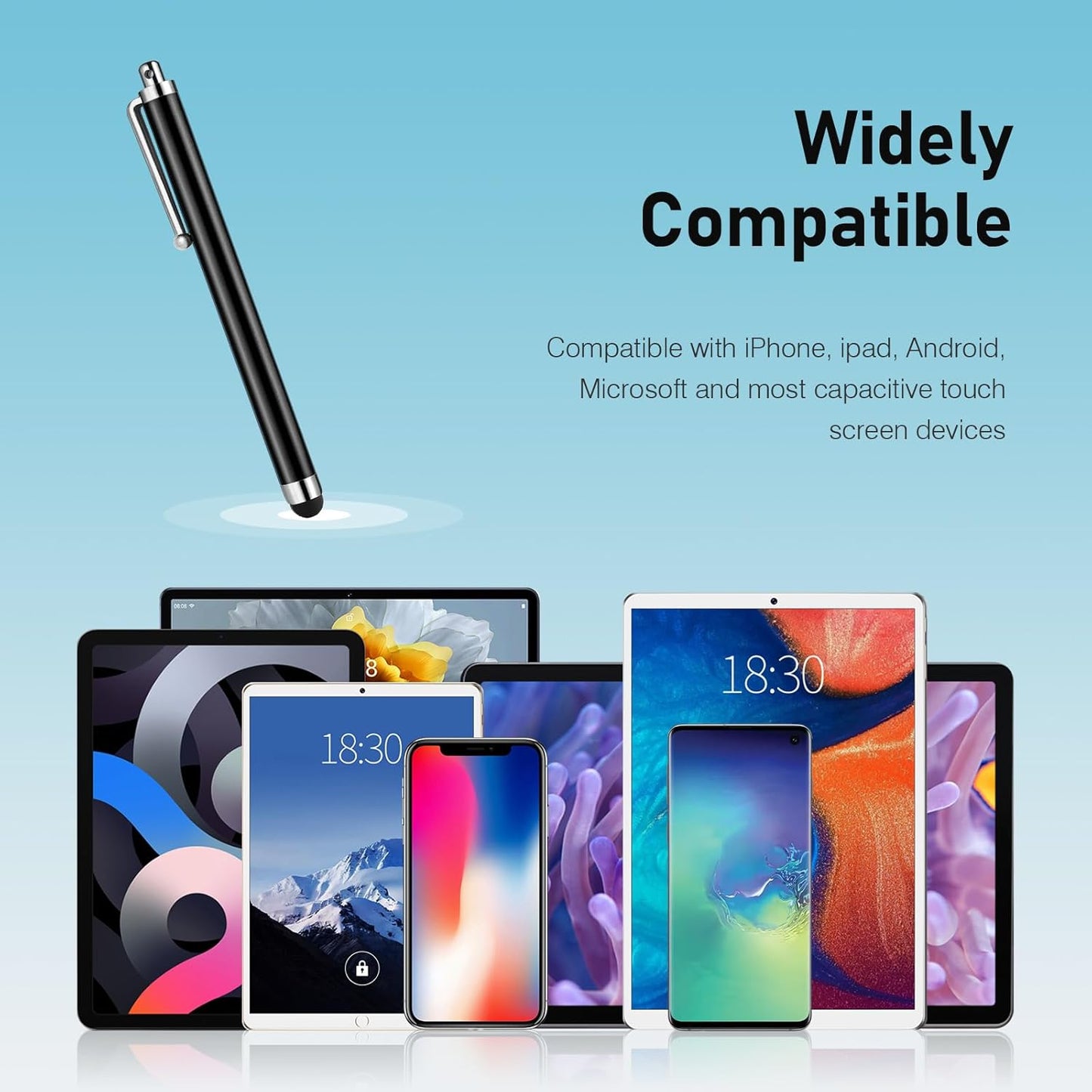 Stylus Pens for Touch Screens, AGREJO High Precision Universal Stylus for iPad iPhone Tablets Samsung Galaxy All Capacitive Touch Screens (10-Pack)