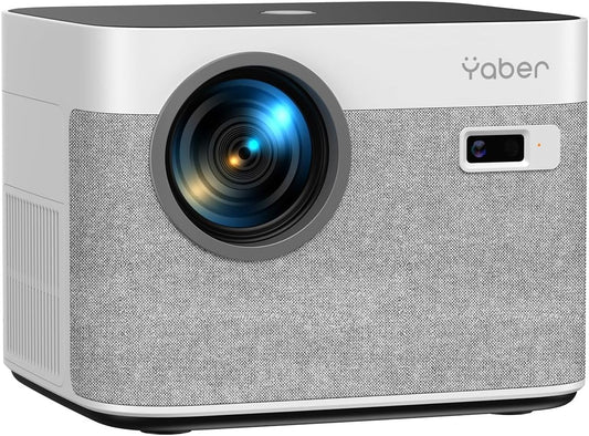 [Auto Focus & Keystone/4K Support] Yaber U11 Smart Projector with WiFi and Bluetooth, Dual Stereo Speakers, Movie Projector with Built_in Apps | Instant Setup for Home & Outdoor Movies