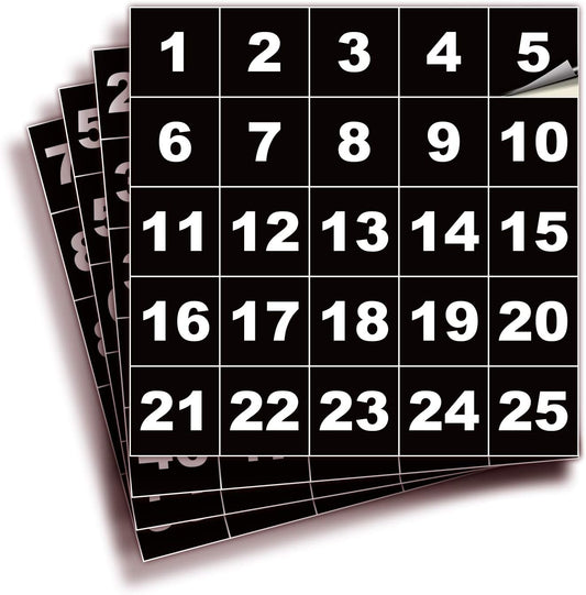 iSYFIX Black Consecutive Number Stickers – 1 to 100, 1.5-inch, 1 set – Vinyl Self Adhesive Premium Decal, Ideal for Inventory, Storage, Organizing, Boxes, Bins, Toolbox, Lockers & More. Indoor/Outdoor