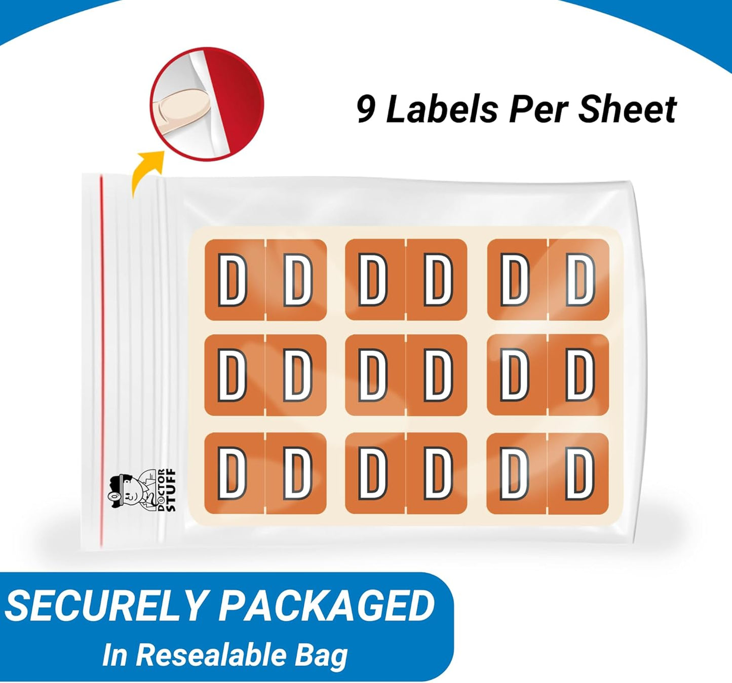 Alphabet Labels for File Folders, A to Z Plus Mc Desk Set with File Box and Indexes, Doctor Stuff, 1494 Labels, Barkley/Sycom FABKM - BRAM Series Compatible Stickers, Medical Chart Color Code Labels