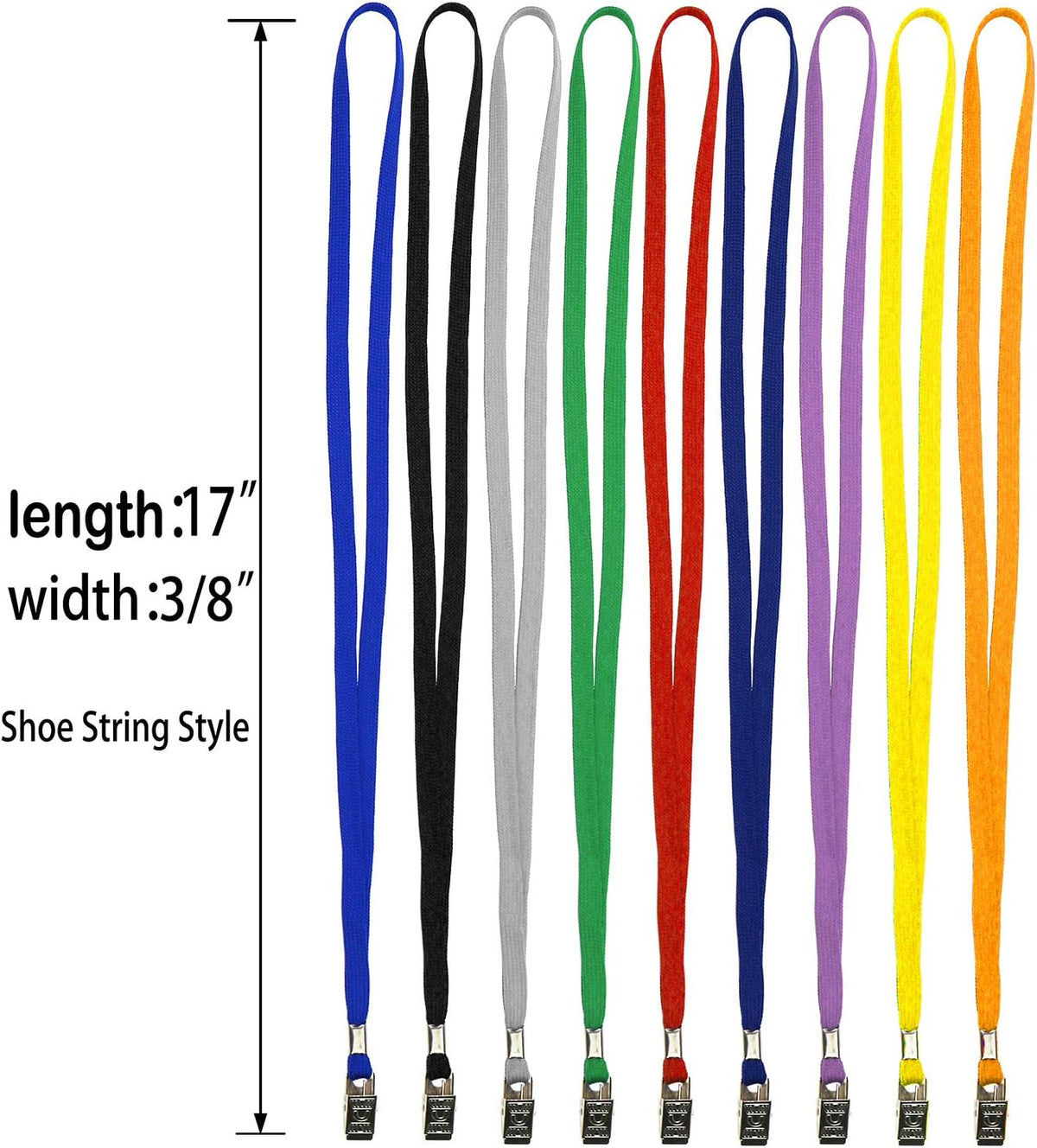Ollain Badge Lanyards Neck Bulk Cruise Lanyards Lanyard with Clip for ID Card Name Tags Badge Holders (Green, 50 Pack)