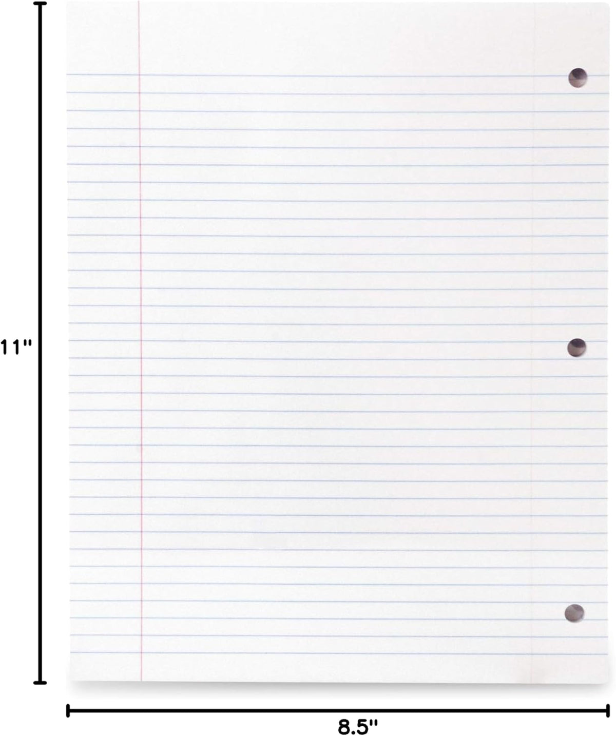 Mintra Office Filler Paper (College Ruled, 600 Sheets (6pks of 100))