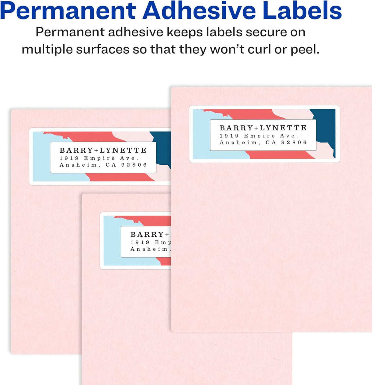 Avery Mailing Address Labels,Laser Printers, 2,000 Labels,1/2x1-3/4,Permanent Adhesive,Easy Peel,5 Packs(5267)