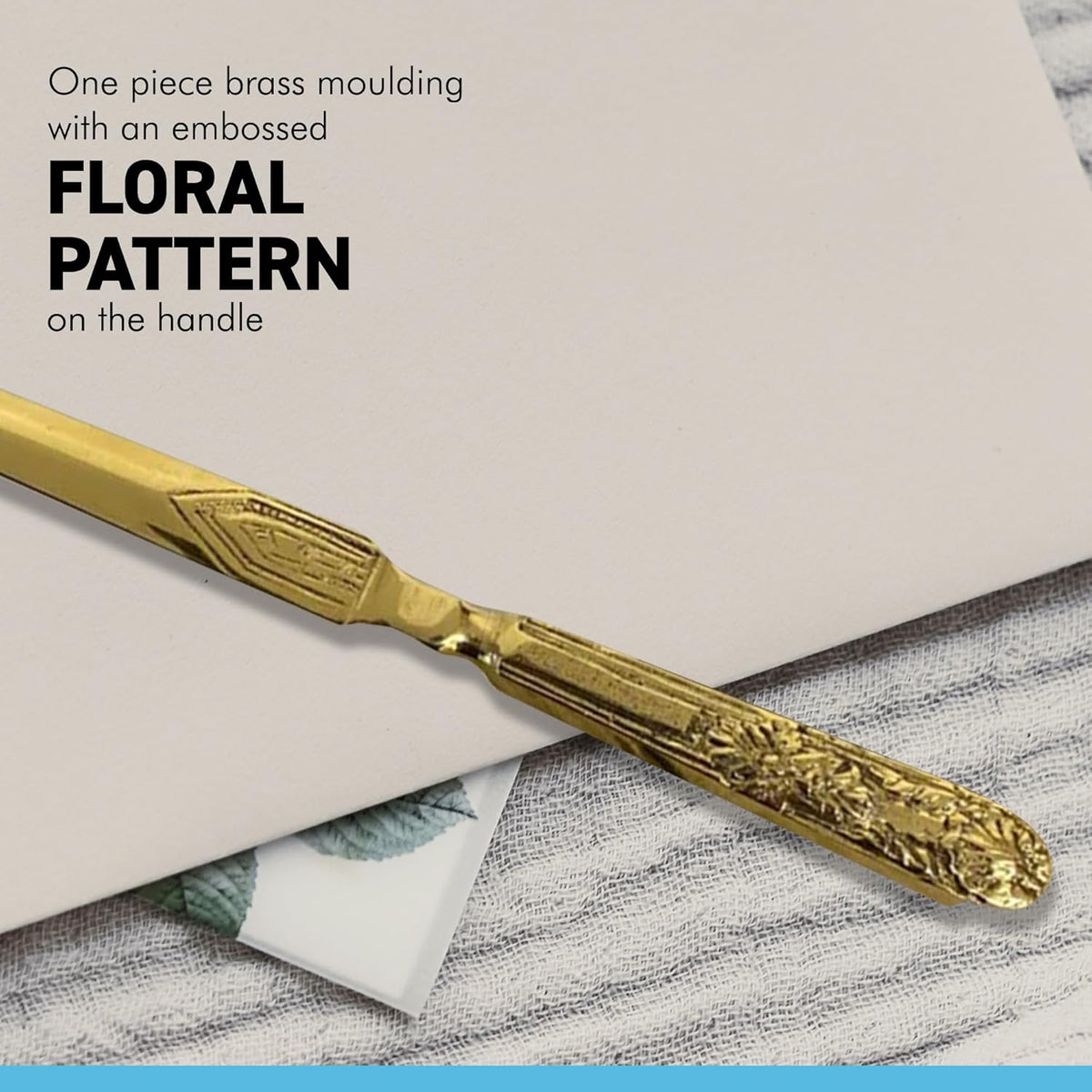 Embossed Brass Letter Opener