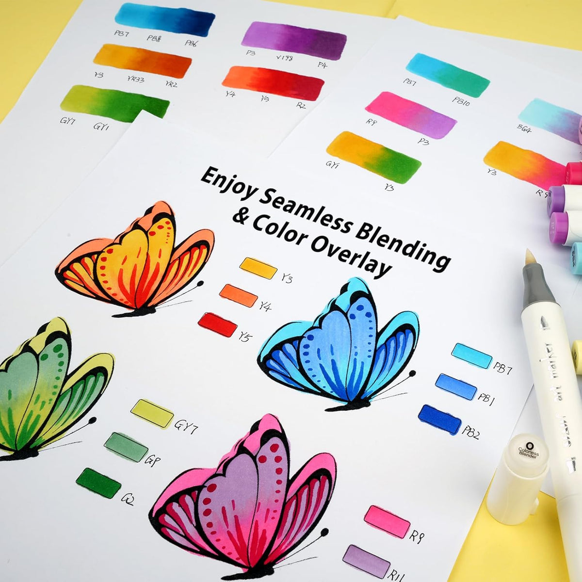 SFAIH Alcohol Markers Brush & Chisel - 168 Colors Double Tipped Art Markers for Adult Coloring Illustration, Gifts for Artist Adult - Adjustable Shoulder Strap & Faux Leather Lining & Outer Zip Pocket