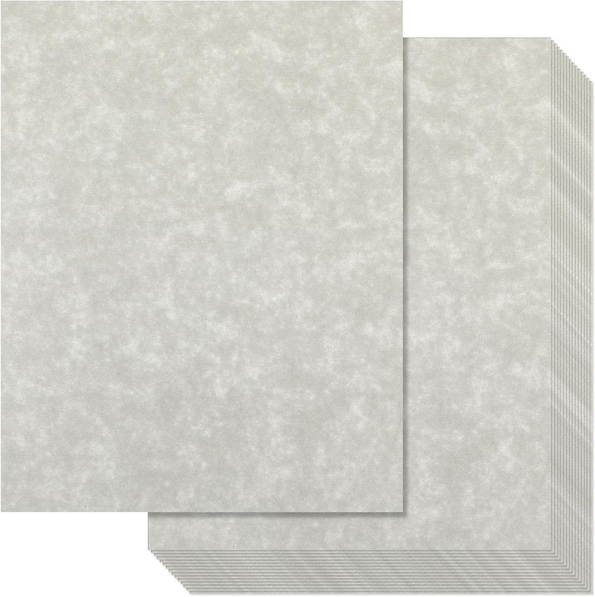 Epakh 200 Pcs Old Age Parchment Paper 8.5 x 11 Inch Standard Letter Vintage Colored Old Parchment Semblance Double Side Printing Paper (Dove Gray)