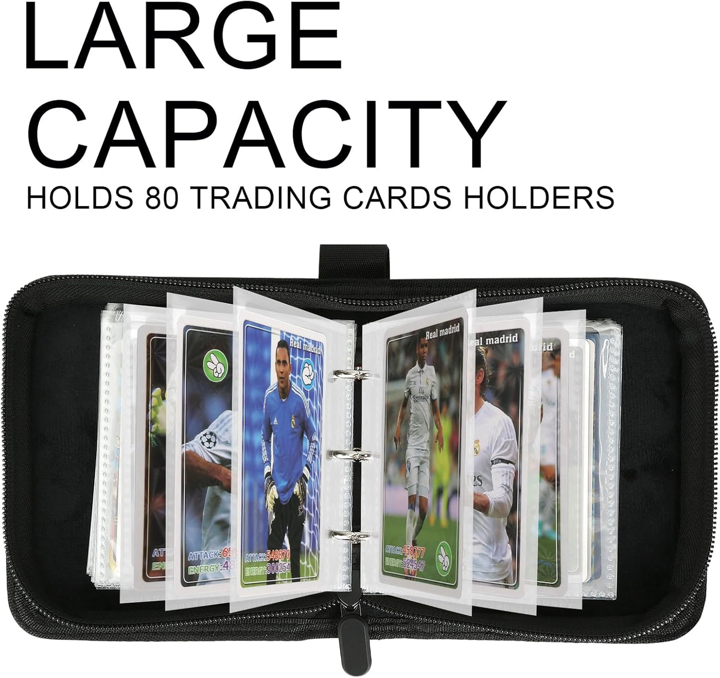 Mini Card Binder 1 Pocket, 80 Pockets Trading Card Binder, Premium Small 2 Pocket Trading Card Collection Album Folder with 40 Sleeves Double Sided - Gifts for Kids (Pink)