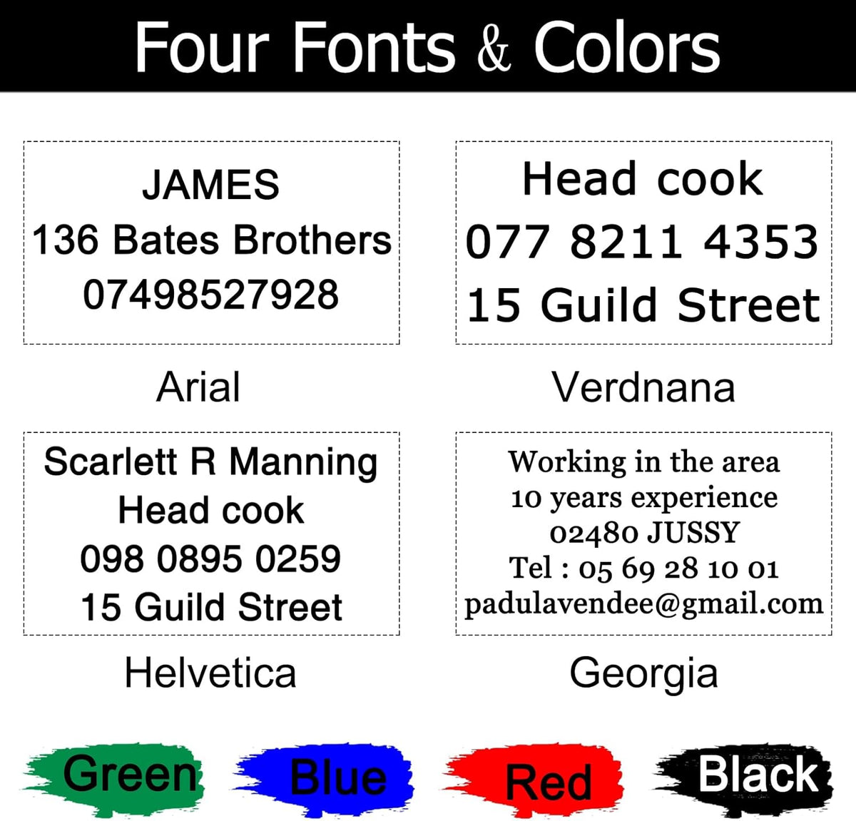 38x14mm Personalized Stamp Custom Self-Inking Business Address Rubber Stamps Customized with Name Date Signature Return Address Up to 3 Lines