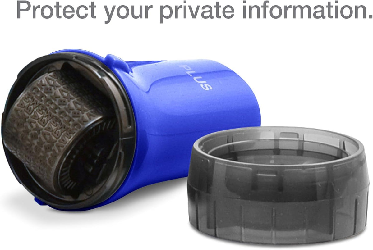 Guard Your ID Confidential Security Roller Set Advanced 2.0 for Identity Theft Protection Redacting (Regular 3-Pack, Blue)