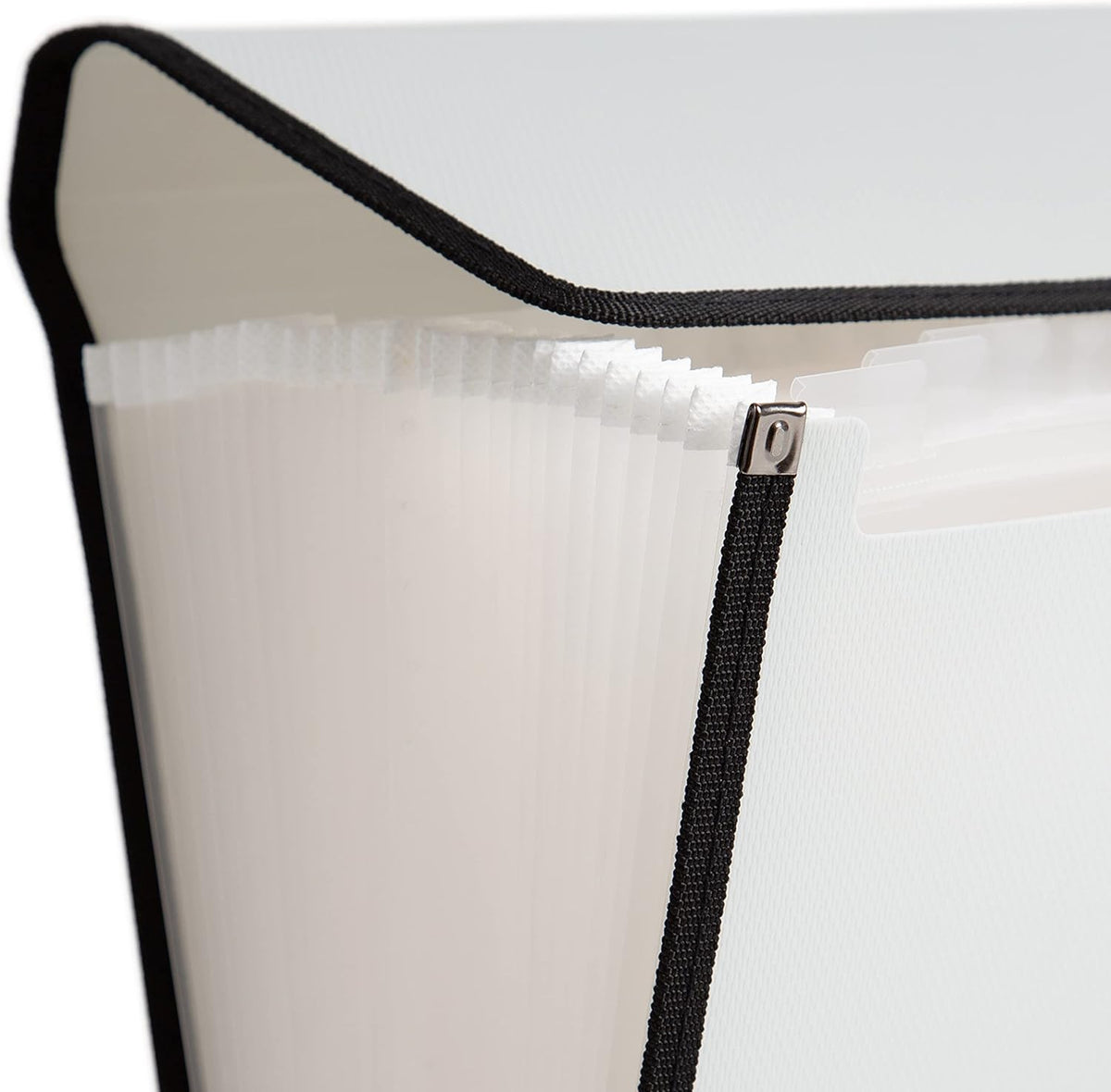 U Brands Gray Expandable 26-Pocket Performance Poly File Folder with Handle Office Supplies, 13” x 10.83” x 2.5”